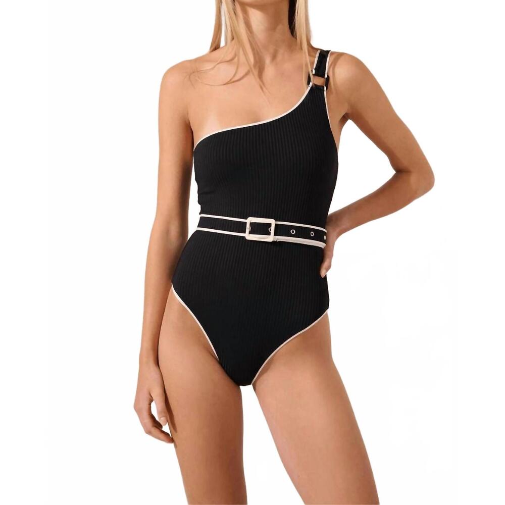NEW PAOLITA black electra one piece swimswuit in black